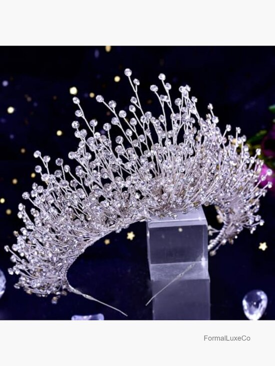 Crystal Tiara Crown Headband Bridal Wedding Hair Accessory Rhinestone